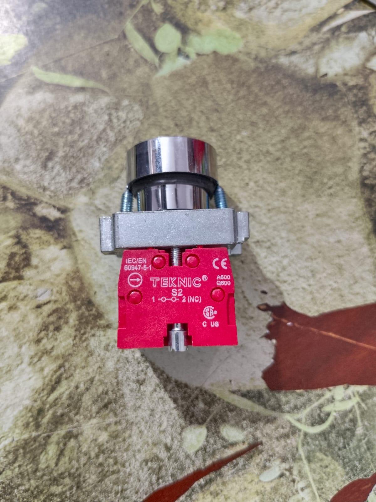 RED PUSH BUTTON WITH NO NC